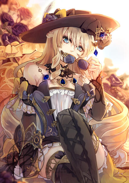 Fanart of Navia from Genshin Impact