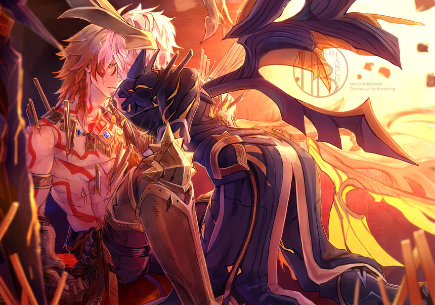 Khaslana and Mydei from Honkai: Star Rail